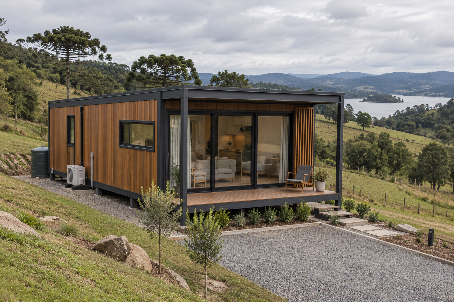 Imagem ilustrativa de construção modular para hospedagem
